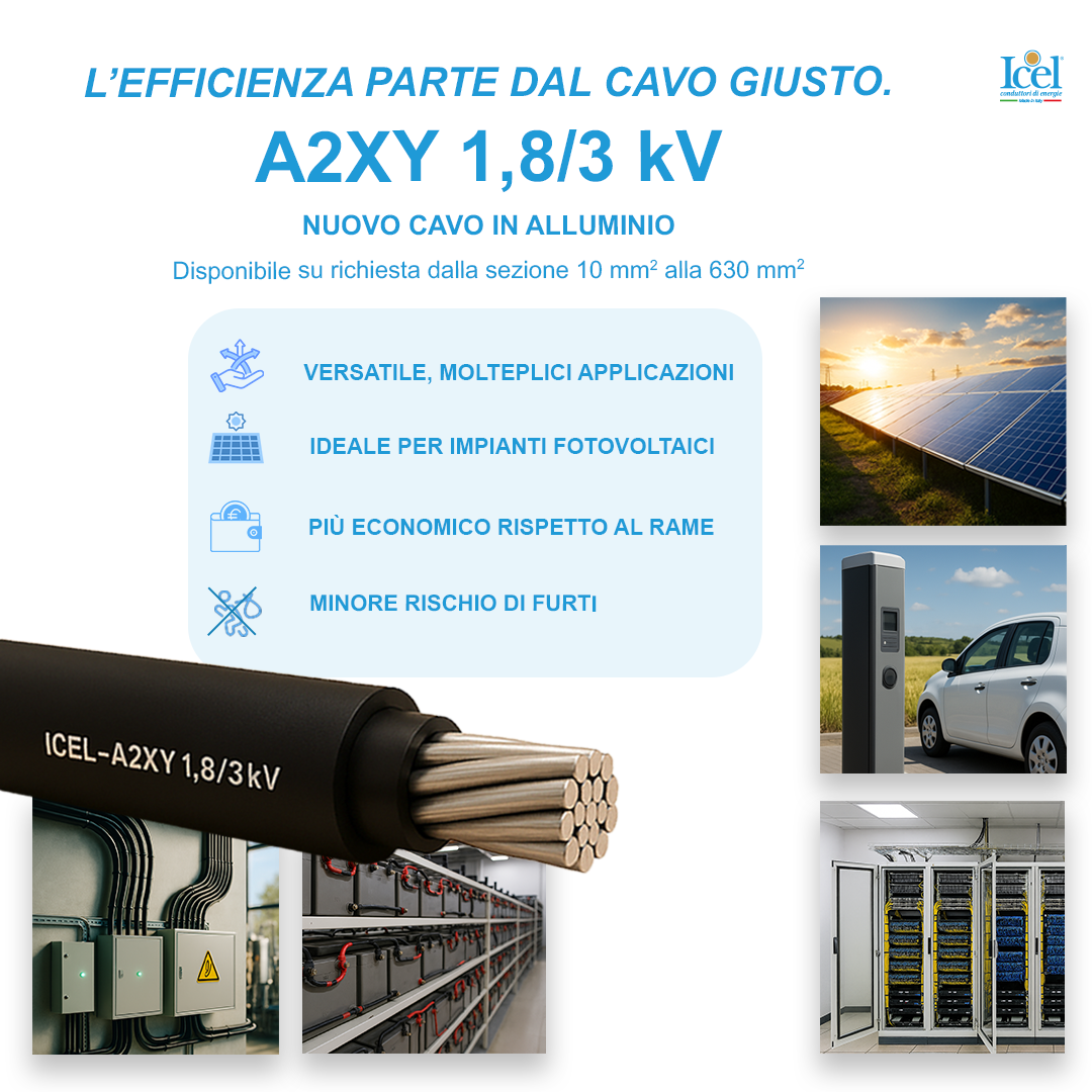 A2XY 1,8/3 kV L'EFFICIENZA PARTE DAL CAVO GIUSTO